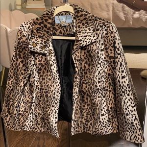 Leopard print light weight jacket